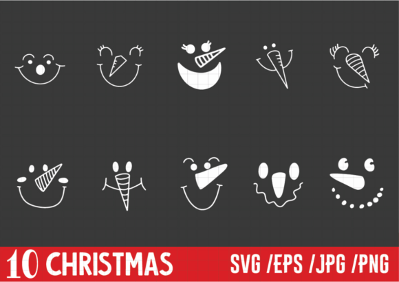 15 Christmas Snowman Illustrations