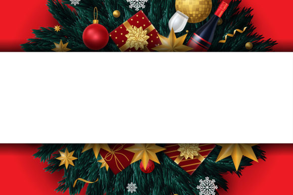 Christmas Background with Elements