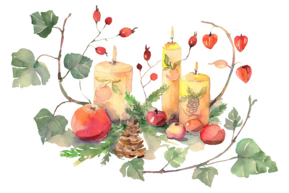 Christmas Bouquet Illustrations