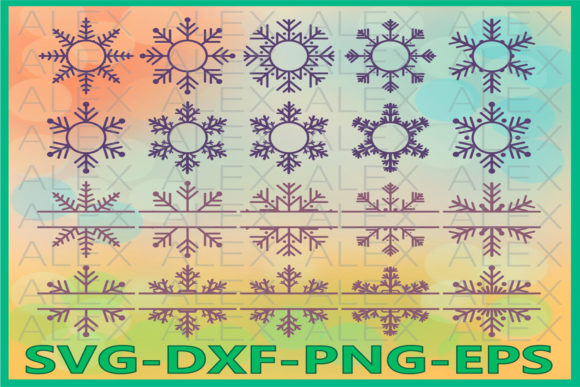 Christmas Snowflake Illustrations for Local Branding