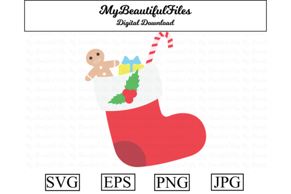 Christmas Sock Illustration for Branding