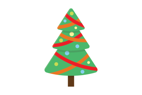 Christmas Tree Illustration for Festive Branding