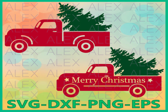 Christmas Truck Illustrations: A Festive Design Asset
