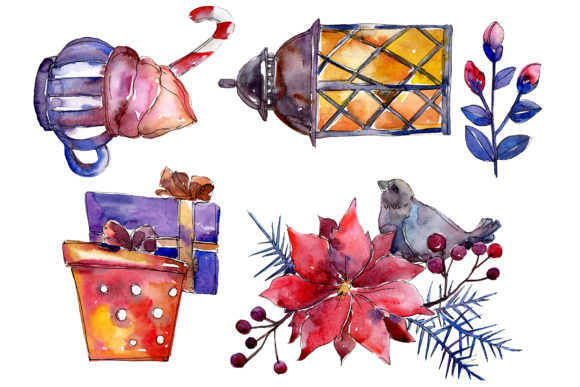 Collection Christmas Miracle Watercolor for Digital Sellers