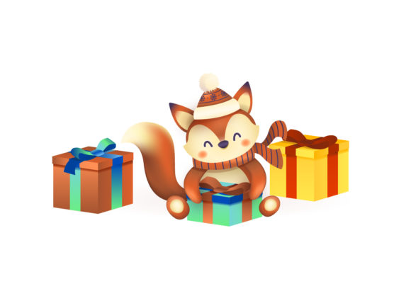 Cute Fox Illustration for Editorial Use