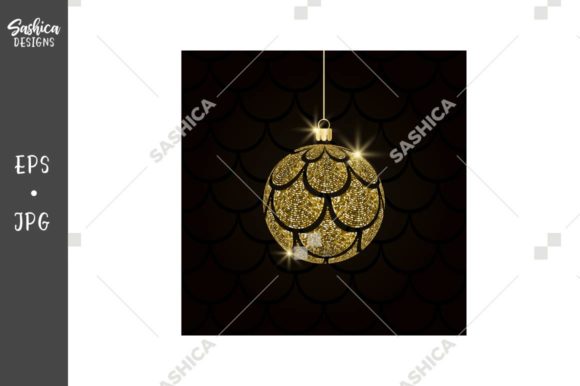 Golden Christmas Ball Vector: A Crafters’ Essential