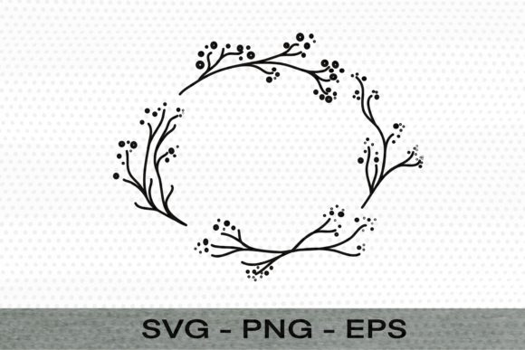 Leaves Wreath Christmas Illustrations