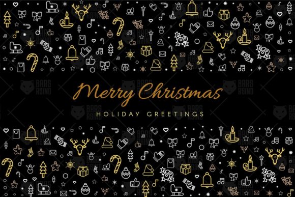 Merry Christmas Banner Illustrations
