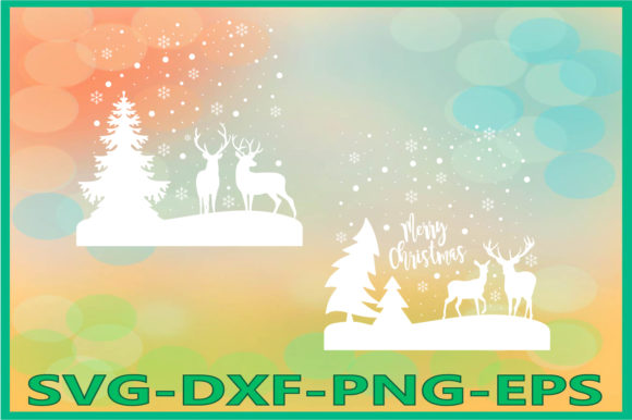 Merry Christmas, Deer Illustrations