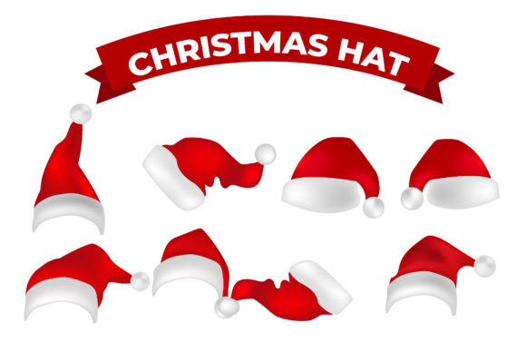 Santa Christmas Hat Illustrations